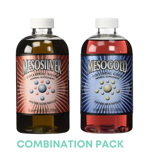 2 Bottle Combo Pack - Mesosilver® & MesoGold® Colloidal Supplement