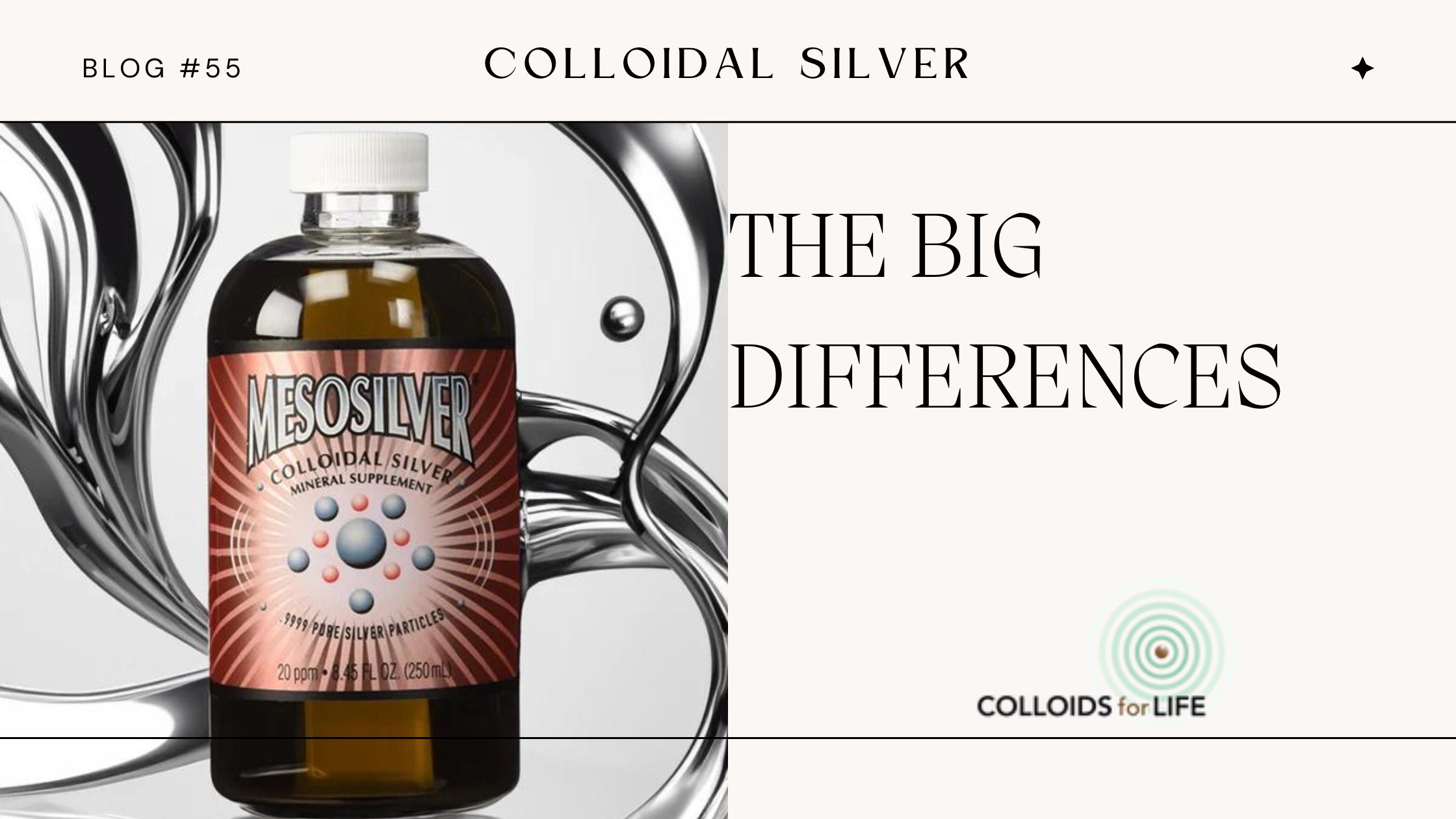 Colloidal Silver - The Big Differences