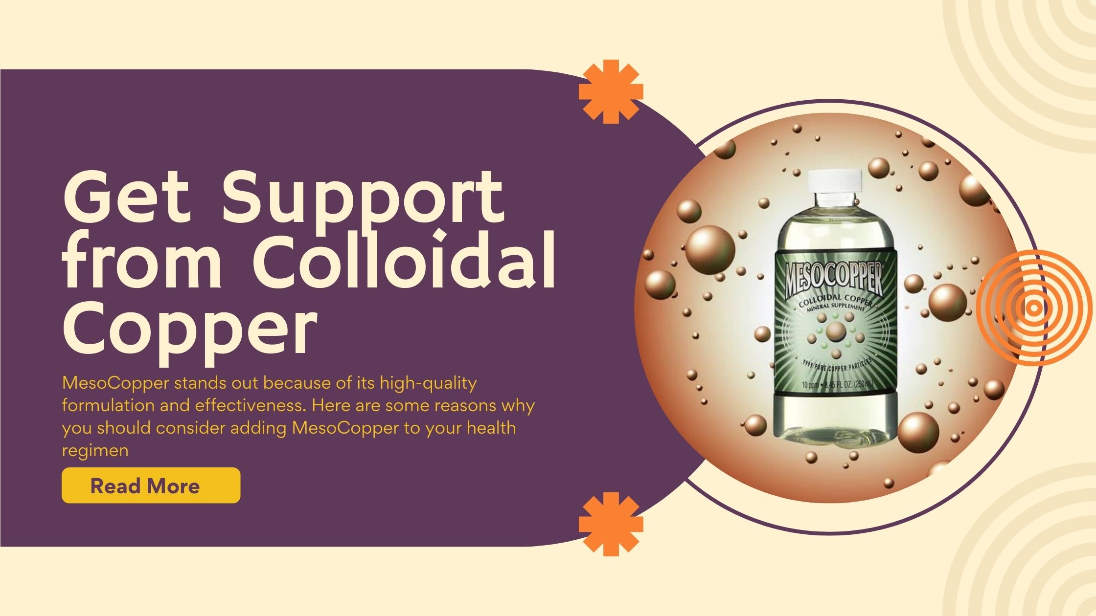 Get Support from Colloidal Copper