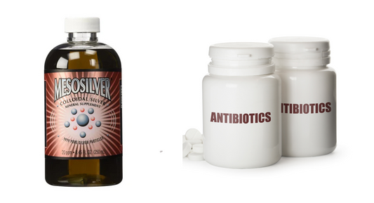 Colloidal Silver vs. Antibiotics: A Clear Difference in Gut Health Impact