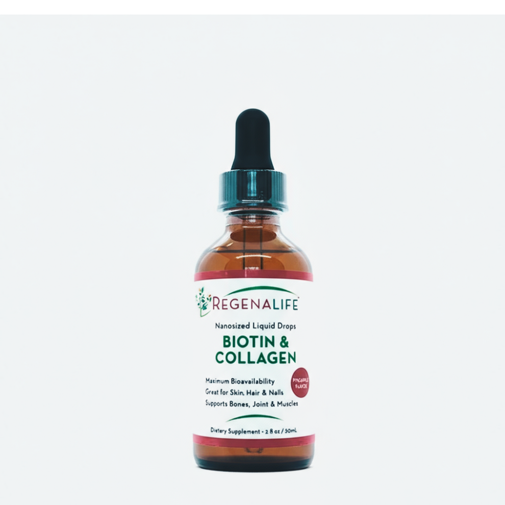 Liquid Biotin & Collagen Drops | Enhance Hair, Skin, and Nail Health ...